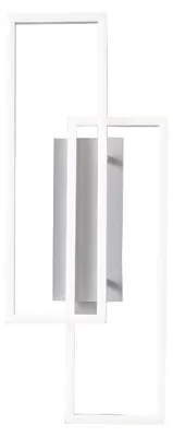 Produktbild von Dyana A 40W 2150lm 3000K LED-Wandleuchte in satiniertem Weiß, Aluminium, dimmbar mit Phasenanschnitt, Direktlicht - Gealuce