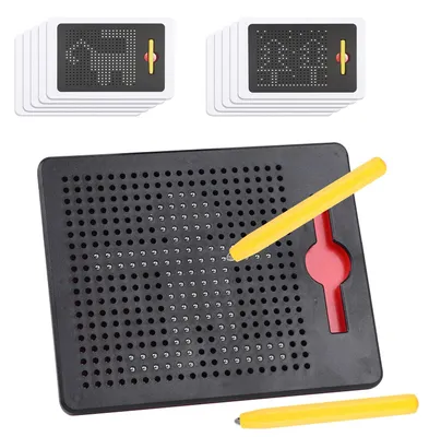 Produktbild von SULOLI Schwarze magnetische Zeichentafel, magische Tafel, magnetisches Spiel mit