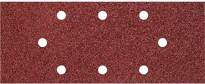 Produktbild von Wolfcraft® Schleifstreifen für Holz/Metall K120 93x230mm ovales Lochbild