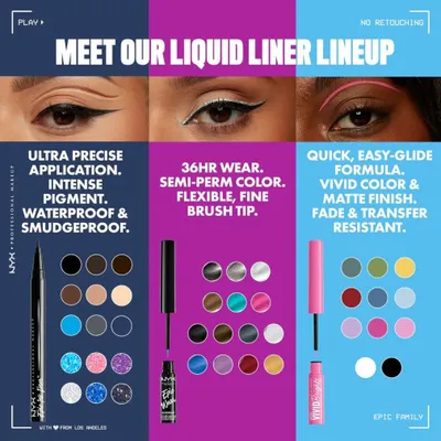 Produktbild von EPIC INK LINER GLITZ wasserfester Eyeliner #07 -Graphite Glitz 1 ml