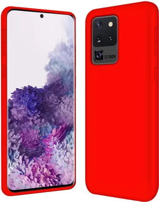 Zdjęcie produktu dla Etui Samsung Galaxy S20 Ultra silikonowe etui ochronne na telefon komórkowy, czerwone