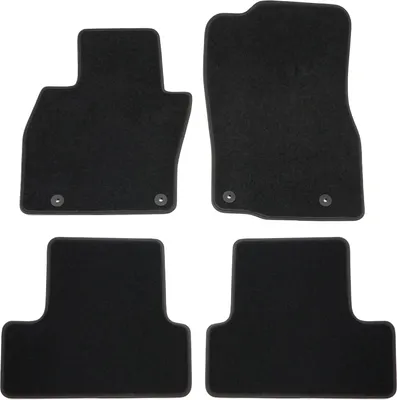 Image de Tapis De Sol De Qualité Supérieure Noir Pour Mazda CX-60 Depuis 2024 4pcs, Ajustement Précis, Base Antidérapante, avec Attaches