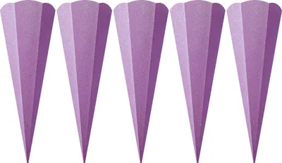 Produktbild von Schultüten-Rohling "Glitter", 68 cm, 5 Stück Violett