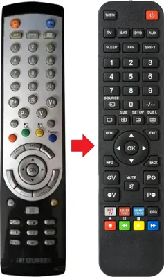 Produktbild von Fernbedienung passend für TELEFUNKEN 37TLF7012/01 | 37TLF701201
