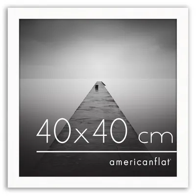 Zdjęcie produktu dla Rama do zdjęć Americanflat, 40x40 cm, wykonana z płyty MDF, z odpornym na stłuczenia panelem z pleksiglasu