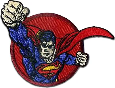 Obrázek produktu pro Superman Fist 1 - nášivka, nažehlovací, nažehlovací obrázek, nášivka, nažehlovací, velikost: 8,3 x 5,7 cm