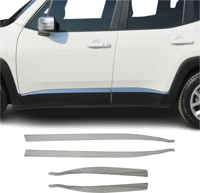 Obrázok produktu pre Bočné lišty na dvere ochranné lišty na dvere pre Jeep Renegade 2019-2024 chróm 4x