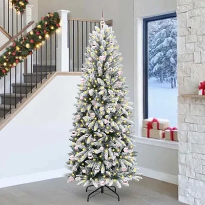 Immagine prodotto di Maison Exclusive - Albero di Natale artificiale, colore bianco, altezza 240 cm