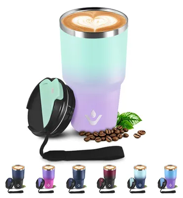Produktbild von Isolierbecher 600ml Edelstahl Thermobecher Vakuum Auslaufsicher Kaffeebecher