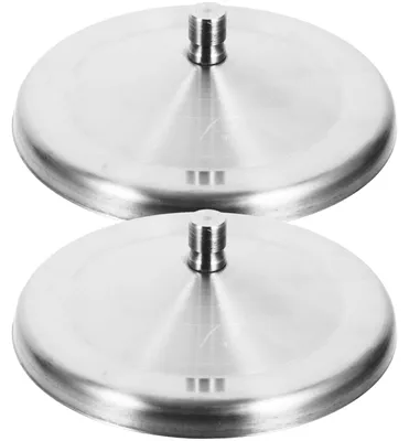 Produktbild von Edelstahl Wiederverwendbare Becherdeckel - Set von 2 - 10 cm