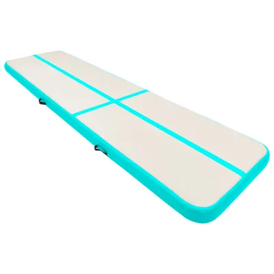 Immagine prodotto di Tappetino Ginnastica Gonfiabile e Pompa 700x100x15cm PVC Verde