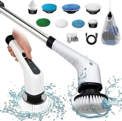 Obrázok produktu pre Elektrická kefa s 8 kefovými hlavicami do kúpeľne a na auto