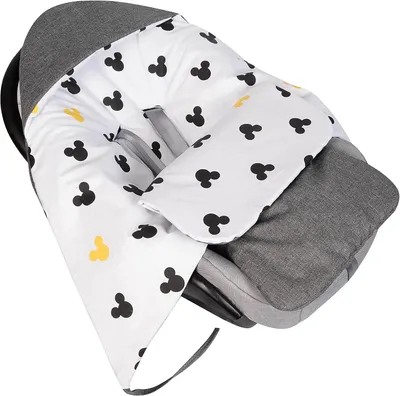 Zdjęcie produktu dla Koc dla dziecka, z zewnątrz wykonany z miękkiego polaru Minky, wewnątrz 100% bawełny, wymiary 75x100 cm, idealny do fotelików samochodowych i wózków dziecięcych