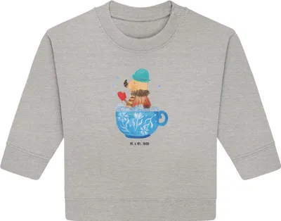 Produktbild von Mr. & Mrs. Panda Organic Baby Pullover Nachtfalter Schaumbad 12. - 18. Monat - Heather Grey - Geschenk, Tasse, Ziele, Träumen, Lustige Sprüche, Bullover, Bad, Badezimmer