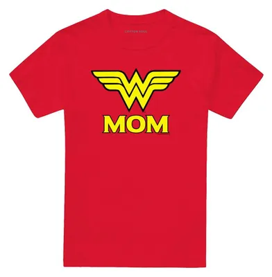 Immagine prodotto di Maglietta "Wonder Mom" ispirata a "Il Signore degli Anelli", unisex, per uomo/donna, modello TV40724 (taglia 4XL), colore rosso