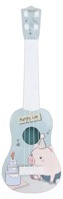 Obrázek produktu pro Simulace ukulele a kytary – hratelný vzdělávací hudební nástroj – hudební hračka pro předškolní děti od 3 let – Kuchenschwein