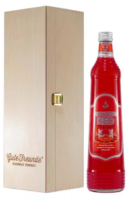 Produktbild von Primakov Red Blutorangen-Likör mit Geschenk-Holzkiste