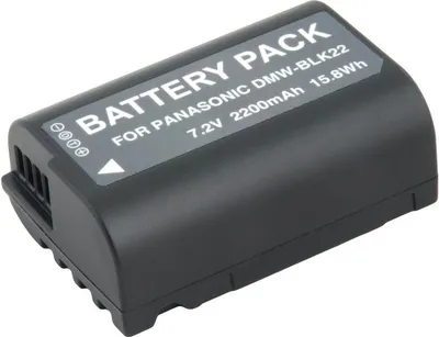Produktbild von Panasonic DMW-BLK22 Lithium-Ionen-Akku, 7,2 V, 2200 mAh, 15,8 Wh