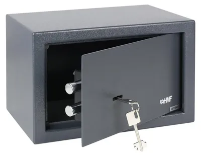 Produktbild von Bodentresor Wandtresor Geldschrank - 31 x 20 x 20 cm - Doppelbartschloss - Anthrazit