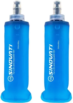 Obrázek produktu pro Vodotěsná láhev na pití, měkká, bez BPA, 250 ml, modrá, pro sport