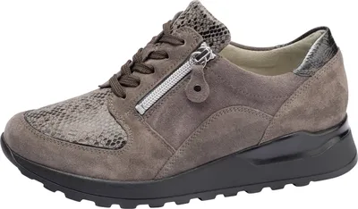 Produktbild von Waldläufer Hiroko Damenschuhe Schnürschuhe Sportive Sneaker Grau Freizeit