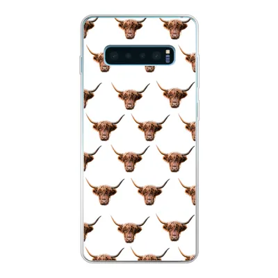Produktbild von MuchoWow® Handyhülle Schutzhülle Hülle für Samsung Galaxy S10 Lite Schottischer Highlander - Kuh - Muster Silikon Softcase Handy Hülle - Schutz