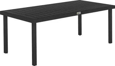 Immagine prodotto di Tavolo da pranzo per esterni, nero, 190 x 90 x 74 cm, per 8 persone