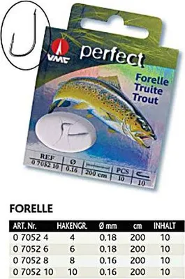 Produktbild von VMC Perfect Haken-Forelle 200cm Gr. 10
