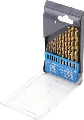 Produktbild von KRAFTMANN 50813 Spiralbohrer-Satz HSS, Titan-Nitriert, 13-tlg.
