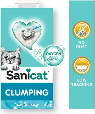 Produktbild von Sanicat Marseille Seifenduft Klumpstreu natürliche Mineralien 10L