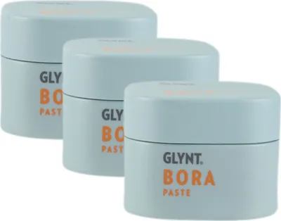 Produktbild von Glynt Bora Paste 3 x 75 ml Stylingpaste für texturierte Looks sanfter Halt Set