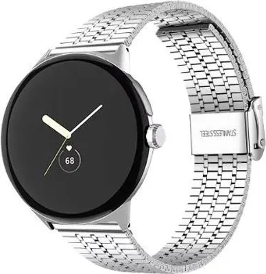Produktbild von Strap-it Steel Edelstahlarmband - passend für Google Pixel Watch 3 - 45mm (silber)
