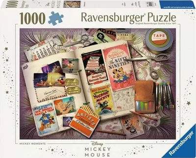 Obrázek produktu pro Ravensburger Puzzle 1940 Mickey Moments (1000 dílků) - Ravensburger 12000840 - (počet dílků / až 2000 dílků)