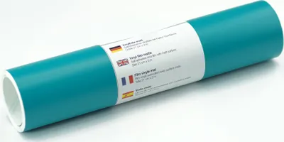 Produktbild von Kreativplotter Vinylfolie matt AQUAMARINBLAU 21x300 cm