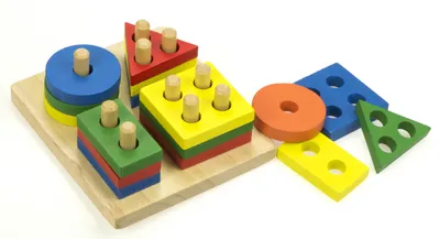 Produktbild von KIK - Logisches Holzpuzzle Arcade mit 4 Türmen