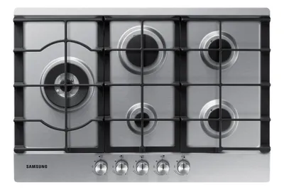 Produktbild von Samsung NA75J3030AS, Edelstahl, Integriert, Gaskochfeld, Edelstahl, 5 Zone(n), 5 Zone(n)