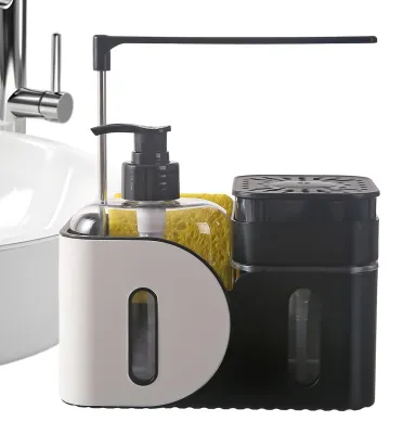 Image de Distributeur de savon liquide avec support pour éponges