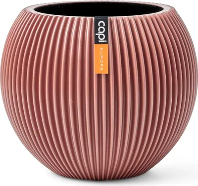 Produktbild von Capi Europe - Gefäß kugel Groove - Rosa - 22x18