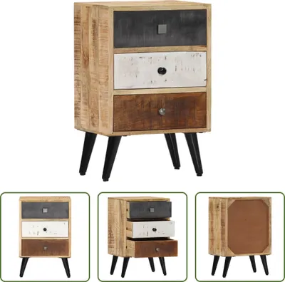 Produktbild von The Living Store Nachttisch 40×30×60 cm Massivholz Mango