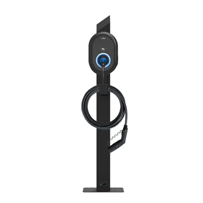 Produktbild von Wallbox Standfuß Vestel EVC04 - Edelstahl schwarz (RAL 9005)