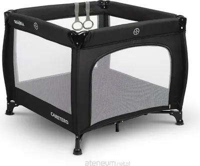 Image de CARETERO Parc pour bébé Parc pour bébé Sac de transport 83x83x71cm Noir