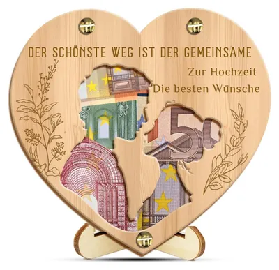 Produktbild von Holzgeschenk für Hochzeiten, mit Standardausführung