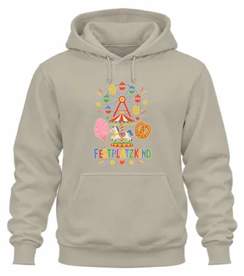 Productafbeelding van Feestterrein, kermis, traditioneel shirt, lederen broek, hoodie, sweater met capuchon, natuur, maat L