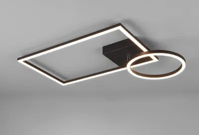 Produktbild von LED Deckenleuchte VERSO Schwarz - schwenkbar dimmbar 50x30cm - R62182132