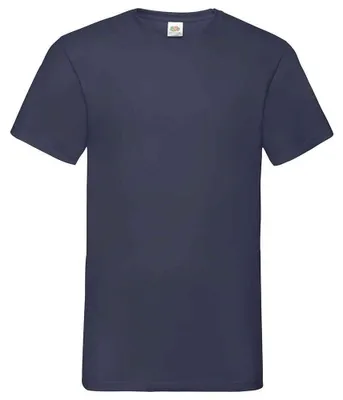 Obrázok produktu pre Fruit of the Loom – Tričko „Valueweight“ s výstrihom do V pre mužov/ženy Uni LT2574 (M) (námornícka modrá)