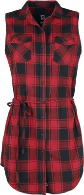 Image de Brandit Women Gracey Longshirt Sleeveless red/black, L