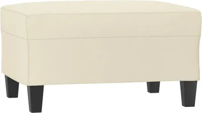 Obrázok produktu pre vidaXL Podnožka na nohy krémová 70x55x41 cm Imitácia kože