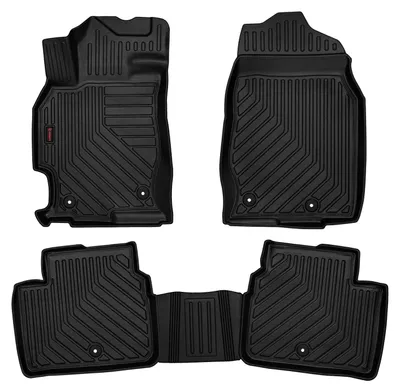 Produktbild von Gummi-Fußmatten für Mazda 6 II GH/GZ 2008-2012 (Limousine/Kombi/Liftback/Schrägheck) – 4-tlg, Schwarz, passgenau