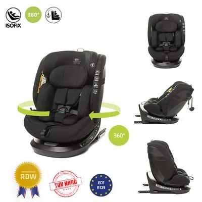 Obrázek produktu pro Roto-Fix Prémiová dětská sedačka ISOFIX 0-36 kg 0-12 let 360° SPS boční ochrana I-Size RWF do 105 cm