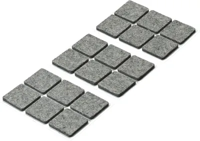 Produktbild von Hettich Parkettgleiter grau 25 x 25 x 3.0 mm - 18 Stück